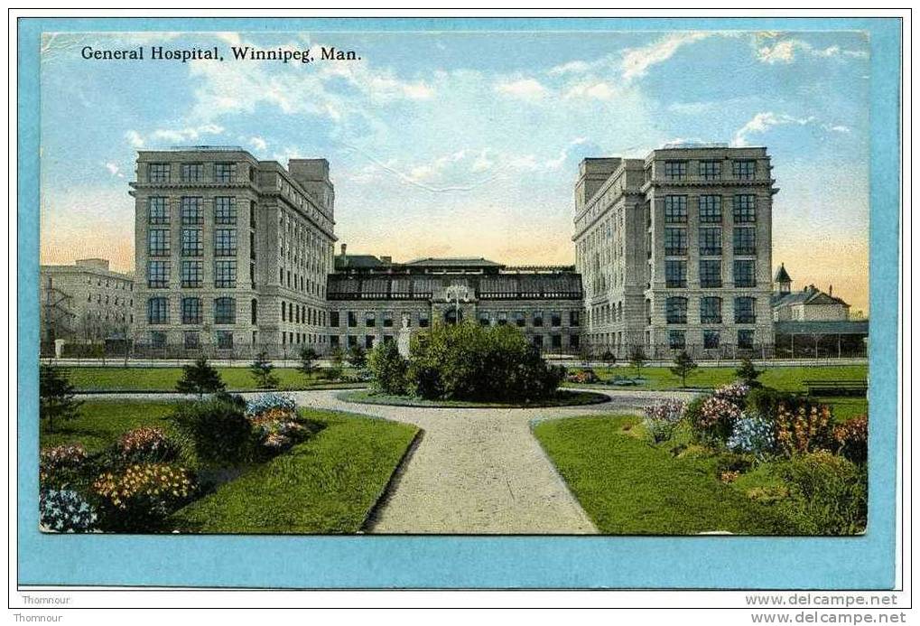 WINNIPEG  -  General  Hospital  -  1921  - BELLE CARTE - - Winnipeg