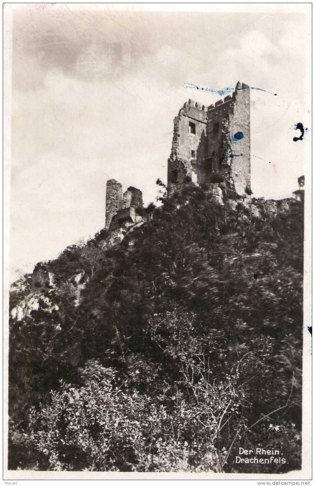 15706   Germania,    Der  Rhein,  Drachenfels,  VG  1934 - Drachenfels
