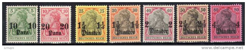Deutsche Post In Türkei Mi 24-25; 27-31 * @ - Deutsche Post In Der Türkei