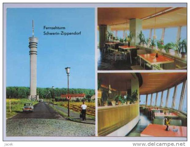 Schwerin -Zippendorf Fernsehturm  1971  Year - Schwerin