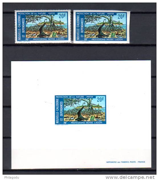 1976, Protection De La Nature, Le Lagon, Yv. 404**+ ND+ LUXE - Imperforates, Proofs & Errors