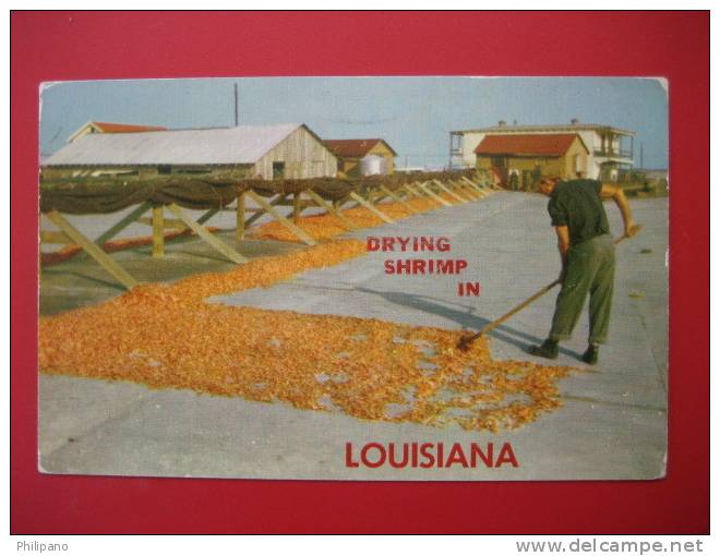 Drying Shrimp In Louisiana  Early Chrome No Cancel- Hasstamp & Adress   ---===ref 188 - Other & Unclassified