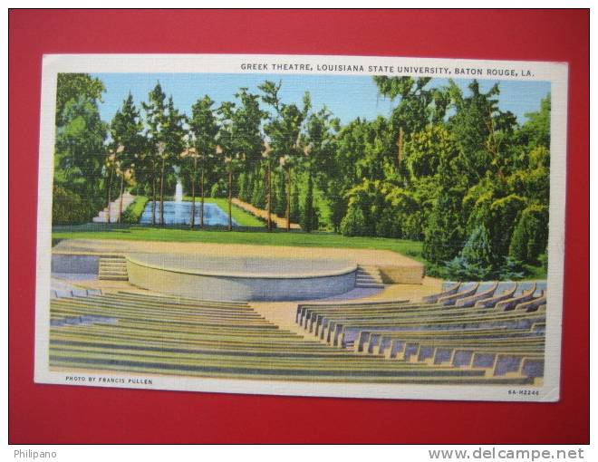 Baton Rouge La  Greek Theatre LSU  Linen---===ref 188 - Baton Rouge