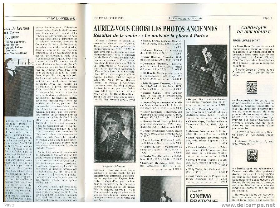 LE COLLECTIONNEUR FRANCAIS (Janvier 1983) : Couteaux, Canifs, Journaux, Actions, Affiche, Neudin, Etiquette De Fromage.. - Trödler & Sammler