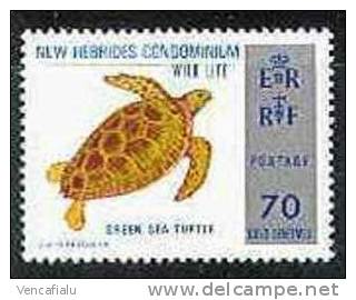 New Hebrides  - Turtle, 1 Stamp, MNH - Turtles