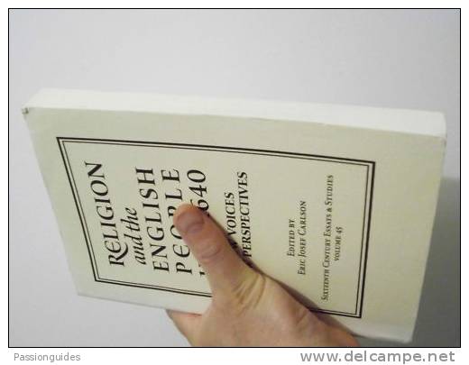 Anglicanisme, Réforme : RELIGION AND THE ENGLISH PEOPLE  1500 - 1640 SIXTEENTH CENTURY ESSAYS & STUDIES - Bible, Christianisme