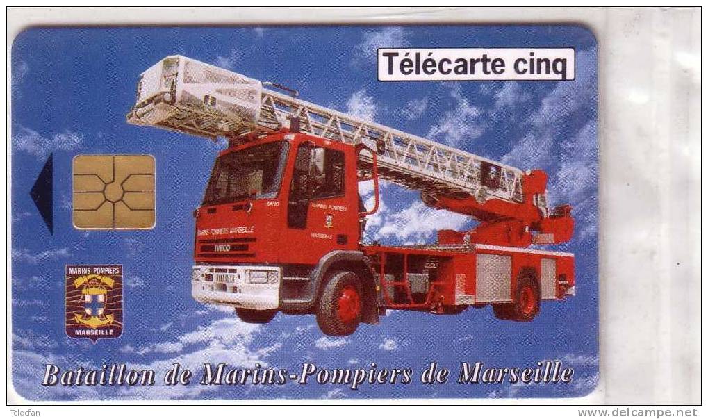 PRIVEE 5U MARINS POMPIERS MARSEILLE GN299 CAMION ND DE LA GARDE AU VERSO NEUVE MINT DANS BLISTER D ORIGINE PAS BNVT - 5 Eenheden