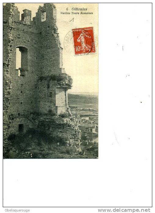 83 OLLIOULES VIEILLES TOURS ROMAINES N ° 6 - Ollioules