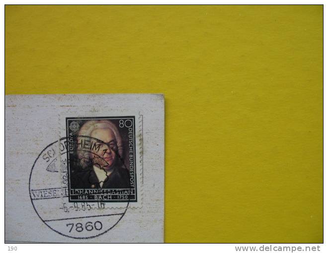 SCHOPFHEIM;JOHANN SEBASTIAN BACH STAMP - Schopfheim