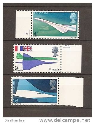 UNITED KINGDOM REINO UNIDO GROßBRITANNIEN CONCORDE (01-054) 1969 / MNH / 581 - 583 - Unused Stamps