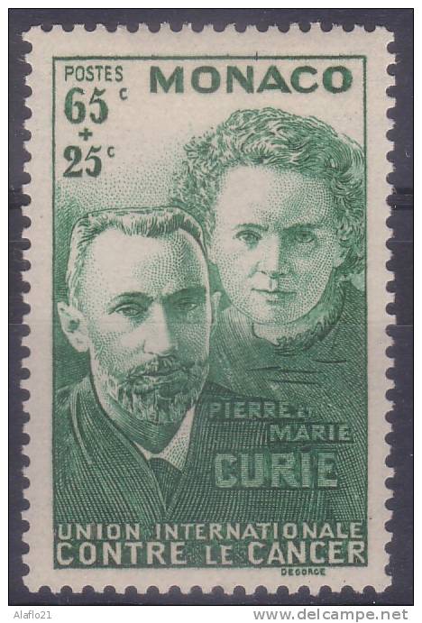 £7 - MONACO -  N° 167 - NEUF Avec Charnière - CURIE - Altri & Non Classificati