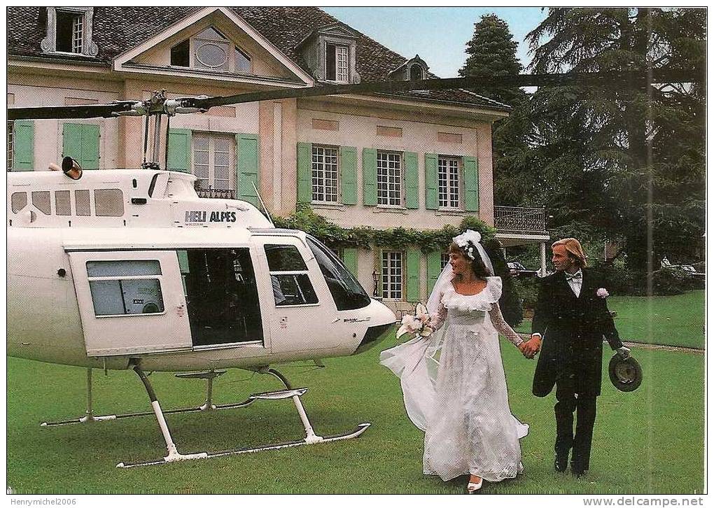 Haute Savoie - Annecy - Mariage En Hélicoptère D' Heli Alpes De L'aéroport D'annecy Meythet - Annecy