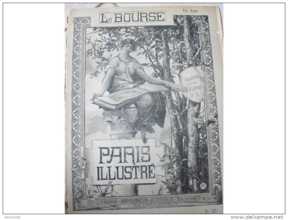 1885 PARIS ILLUSTRE LA BOURSE DE PARIS  P RENOUARD - Revues Anciennes - Avant 1900