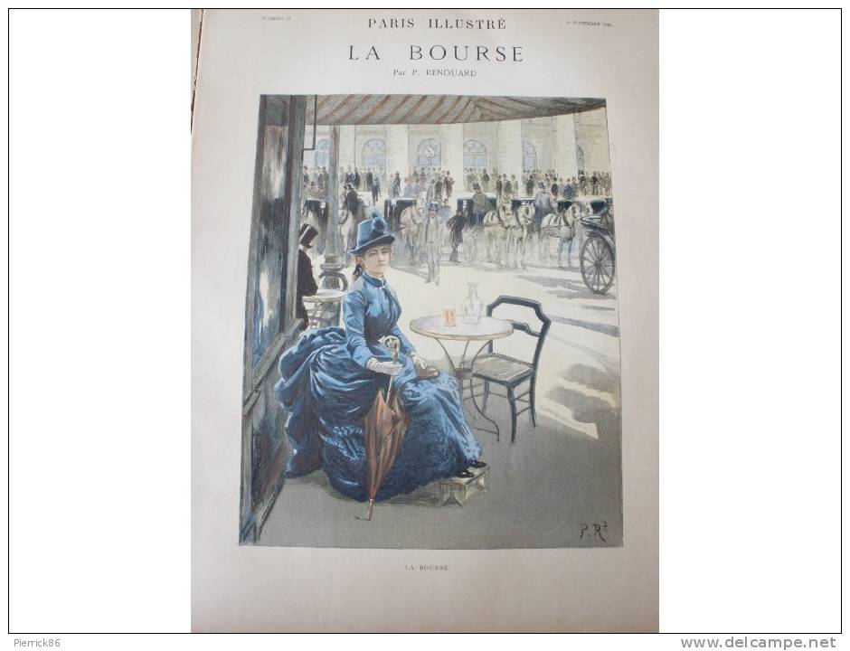 1885 PARIS ILLUSTRE LA BOURSE DE PARIS  P RENOUARD - Revues Anciennes - Avant 1900