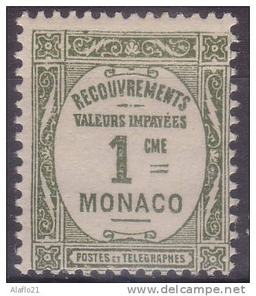 £7 - MONACO - TAXE N° 13 - NEUF Avec Charnière - Segnatasse