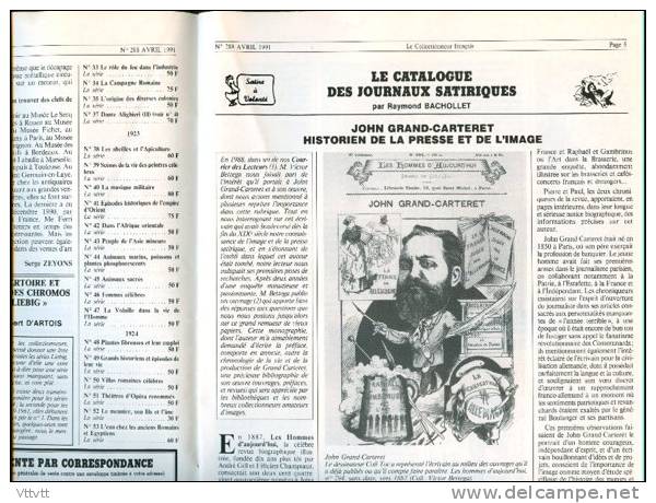 LE COLLECTIONNEUR FRANCAIS (Avril 1991) : Clés, Clefs, Journaux, Monnaies Consulat, Affiches, Neudin, Foire De Paris... - Brocantes & Collections
