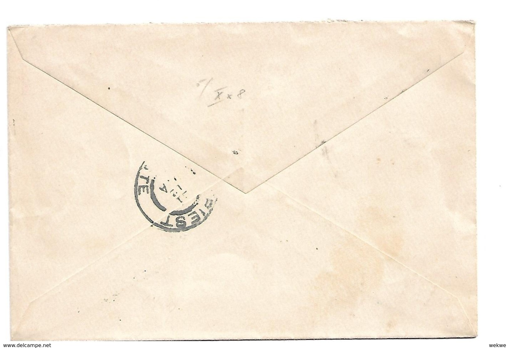 THA001/  THAILAND - Brief, Cover)  Attractive Multiple Franking, Registered To Austria 1895. 10 Atts. On 24 Atts (6 X) - Thailand