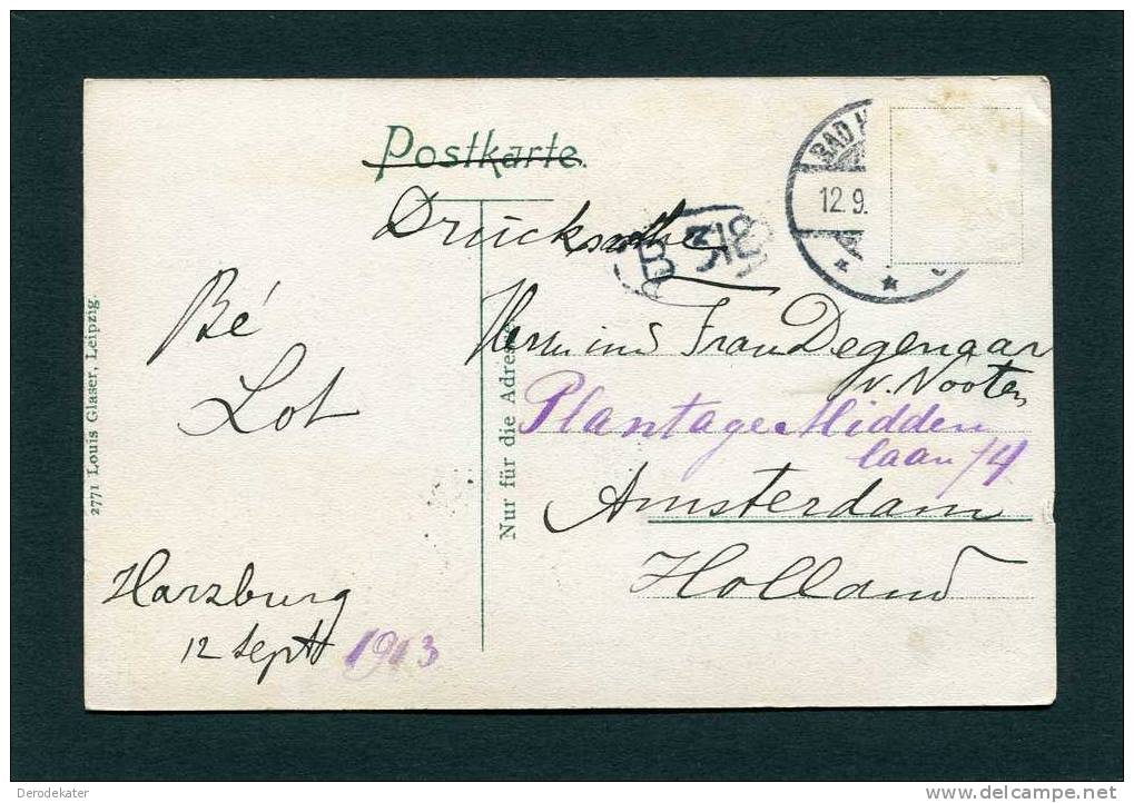 Brocken Harz.[1142 M U.d.M.] 1913. Louis Glaser 2771. Circulée.  New! - Oberharz