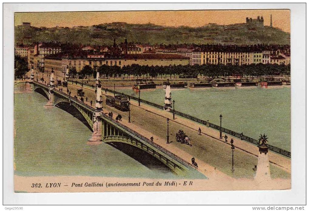 Rhone : 69,,Lyon; " Pont Galliéni " Animé,, état ;  Bien,,,voir Le Scan,, - Sonstige & Ohne Zuordnung