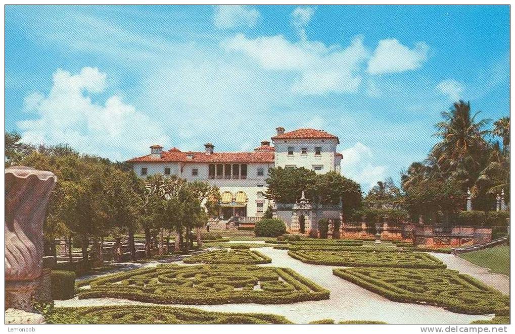 USA – United States – Vizcaya, Biscayne Bay, Miami, Florida Old Unused Postcard [P3430] - Miami