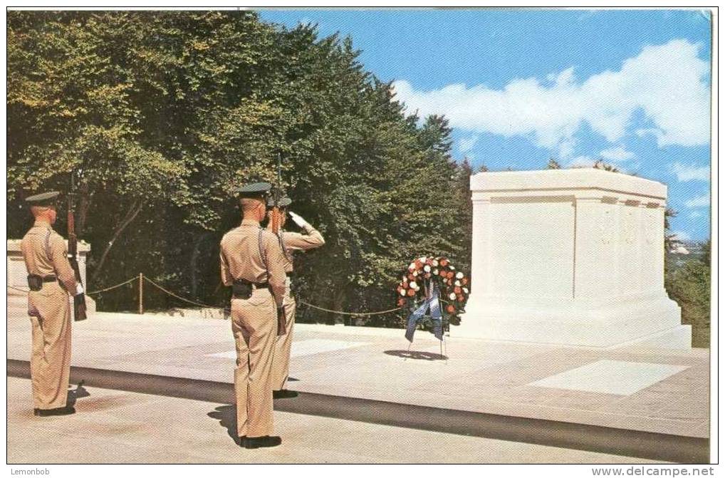 USA – United States – Tomb Of The Unknown Soldier Old Unused Chrome Postcard [P3434] - Washington DC