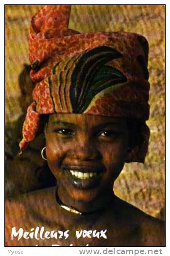 Meilleurs Voeux Du TCHAD, Portrait De Jeune Fille - Tsjaad