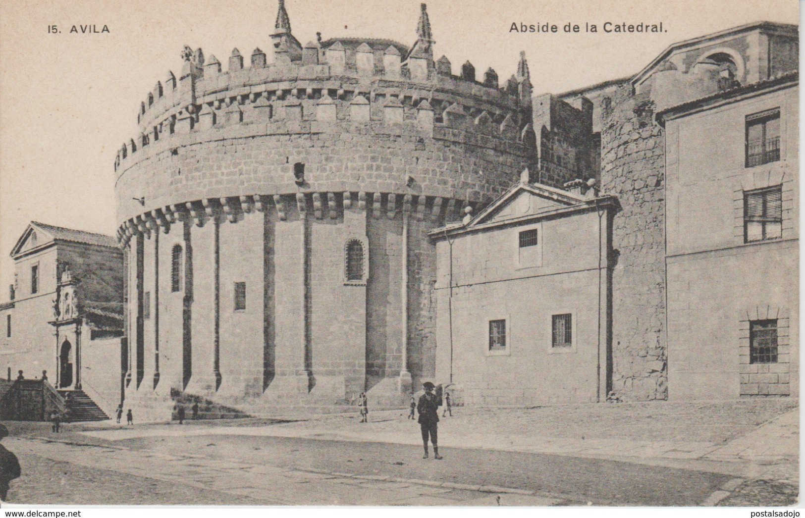 (CPA1830) AVILA. ABSIDE DE LA CATEDRAL - Ávila