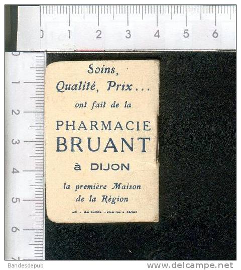 Dijon  Petit Carnet Calendrier Publicitaire  Almanach  1936 - Tamaño Pequeño : 1901-20