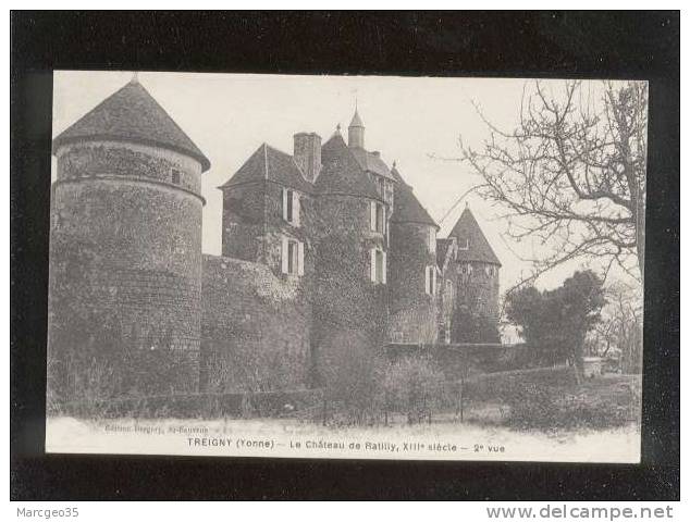 Treigny Le Chateau De Ratilly 2e Vue édit.bergery - Treigny