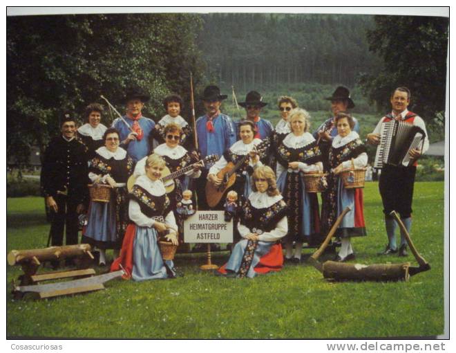 7 HARZER HEIMATGRUPPE ASTFELD MUSIK MUSIC DEUTSCHLAND POSTCARD YEARS  1970 OTHERS  IN MY STORE - Music