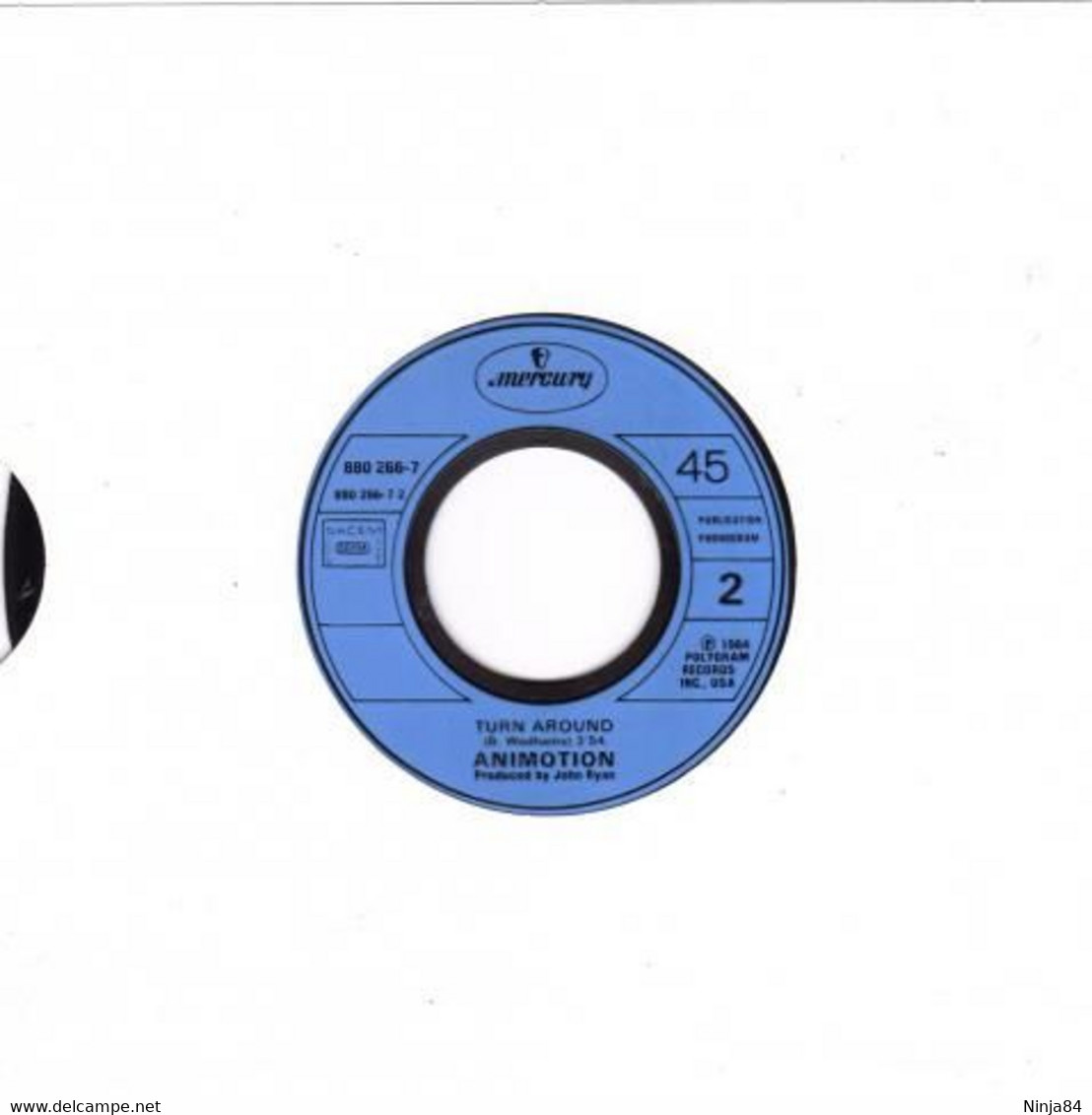 SP 45 RPM (7")  Animotion  "  Obsession  " - Other - English Music
