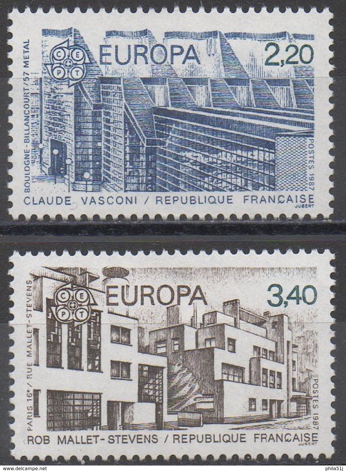 EUROPA  FRANCE   N°2471/2472___NEUF* *VOIR SCAN - 1987