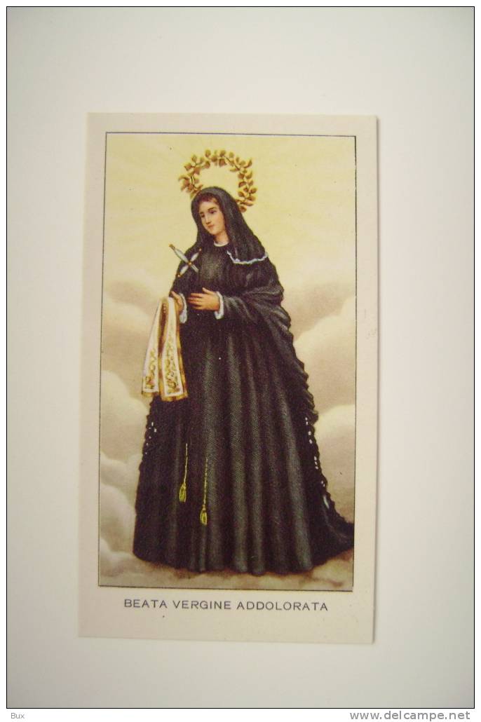 BEATA VERGINE ADDOLORATA MARIA  SANTO SANCTUS SAINT      IMAGE PIEUSES   SANTINO COME DA  FOTO - Devotion Images