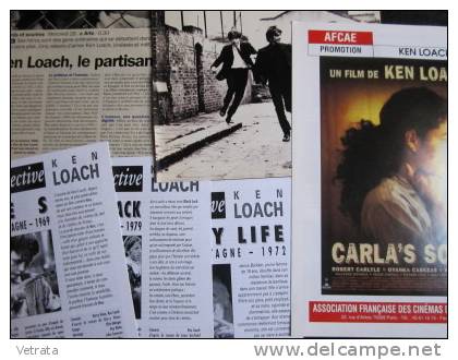 Plaquette Rétrospective Ken Loach, 12 Pages (Par Le Groupement National Des Cinémas De Recherche) / Dossier De Presse : - Magazines
