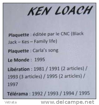 Plaquette Rétrospective Ken Loach, 12 Pages (Par Le Groupement National Des Cinémas De Recherche) / Dossier De Presse : - Zeitschriften