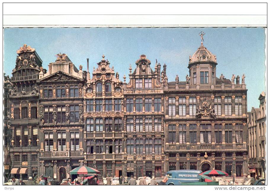 Bruxelles Grand'Place-Les Maisons Des Corporations (marché Aux Fleurs) - Marchés