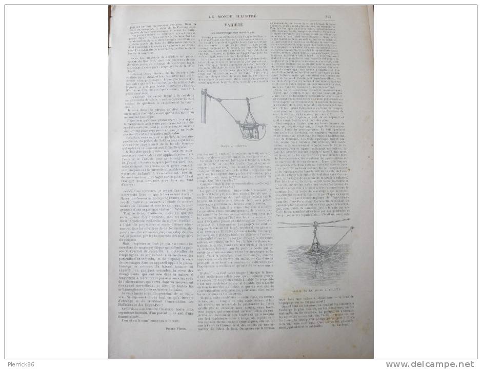 1893 TEMPETE SUR LES COTE DE LA MANCHE PAQUEBOT LA NAVARRE MAROC SOK EL KEMIS ACADEMIE DE MUSIQUE - Magazines - Before 1900