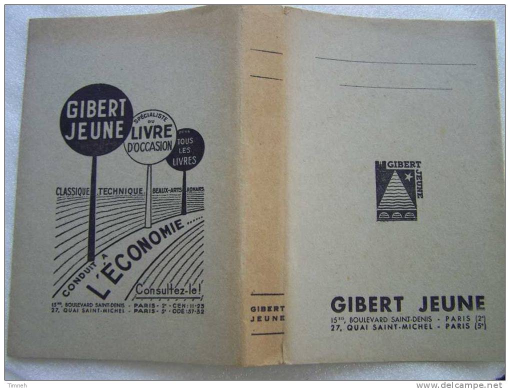 COUVRE-LIVRE-LIBRAIRIE PAPIER GIBERT JEUNE Spécialiste Du Livre D Occasion- - L