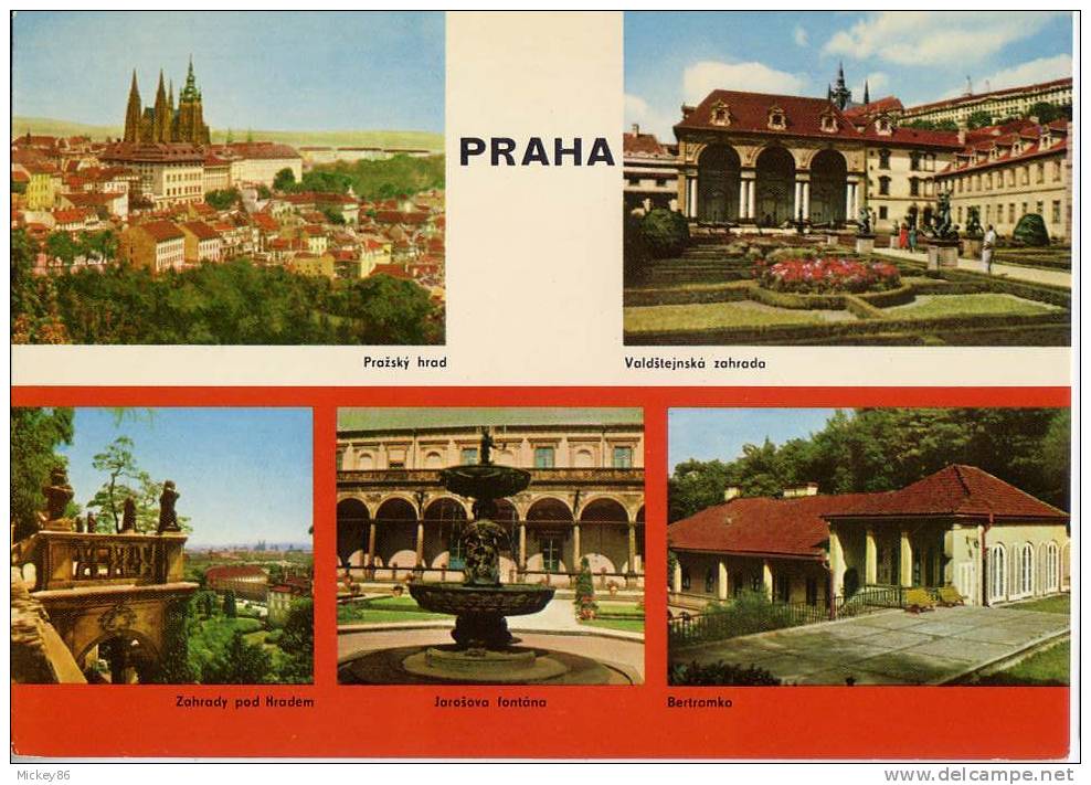 TCHEQUIE---PRAHA--PRAGUE- --Vues  Diverses Cpm N° B 1332  éd  NAKLADATELSTVI  ORBIS - Tchéquie