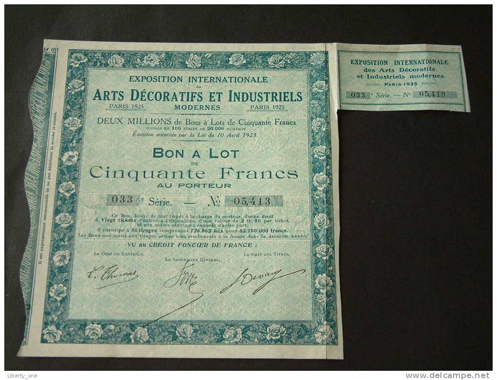 ARTS DECORATIFS ET INDUSTRIELS MODERNES EXPO INT. DU / PARIS 1925 / SERIE 033 N° 05413 ( Voir Photo Pour Detail )! - Andere & Zonder Classificatie