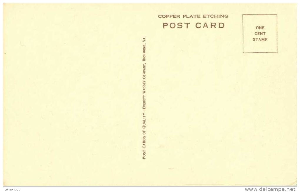 USA – United States – The Old Court House, Williamsburg, Virginia Old Unused Postcard [P3510] - Sonstige & Ohne Zuordnung
