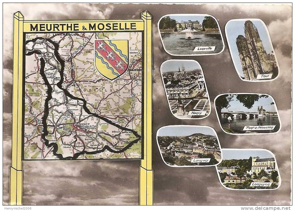 Meurthe Et Moselle -  Département D'aprés Carte Michelin 989 - Other & Unclassified
