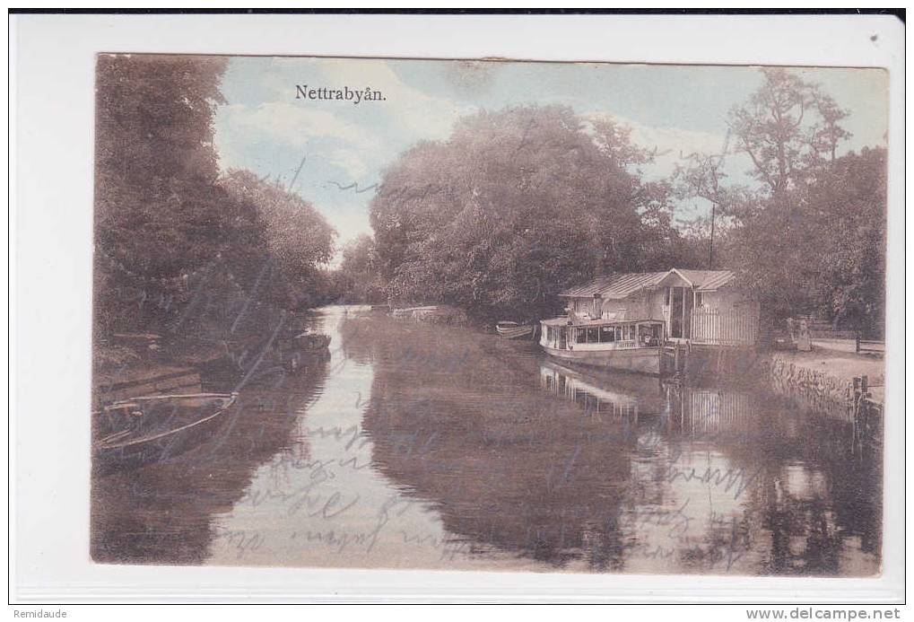 SVERIGE - 1912 - CARTE POSTALE De KARLSKRONA Pour HALLE (ALLEMAGNE) - Brieven En Documenten