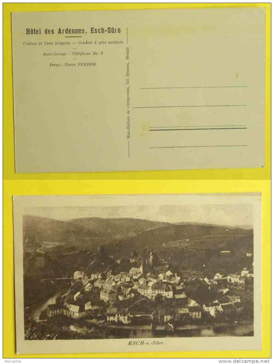 LUXEMBOURG - ESCH SUR SURE / CARTE POSTALE AVEC PUBLICITE (ref 1667) - Esch-Sauer