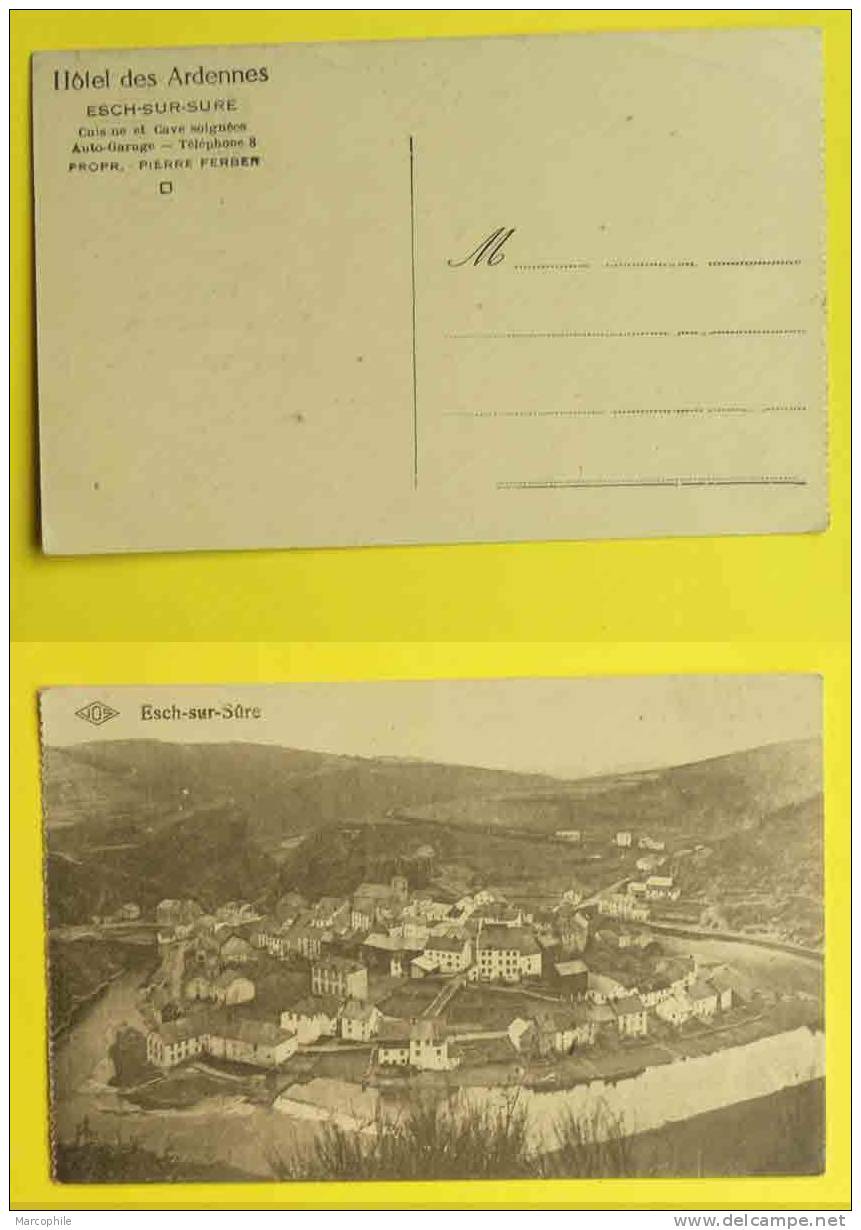 LUXEMBOURG - ESCH SUR SURE / CARTE POSTALE AVEC PUBLICITE (ref 1557) - Esch-Sauer