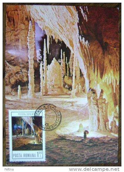 1979 ROMANIA MAXIMUM CARD 4 CAVE CAVES GROTTE GROTTA - Other & Unclassified