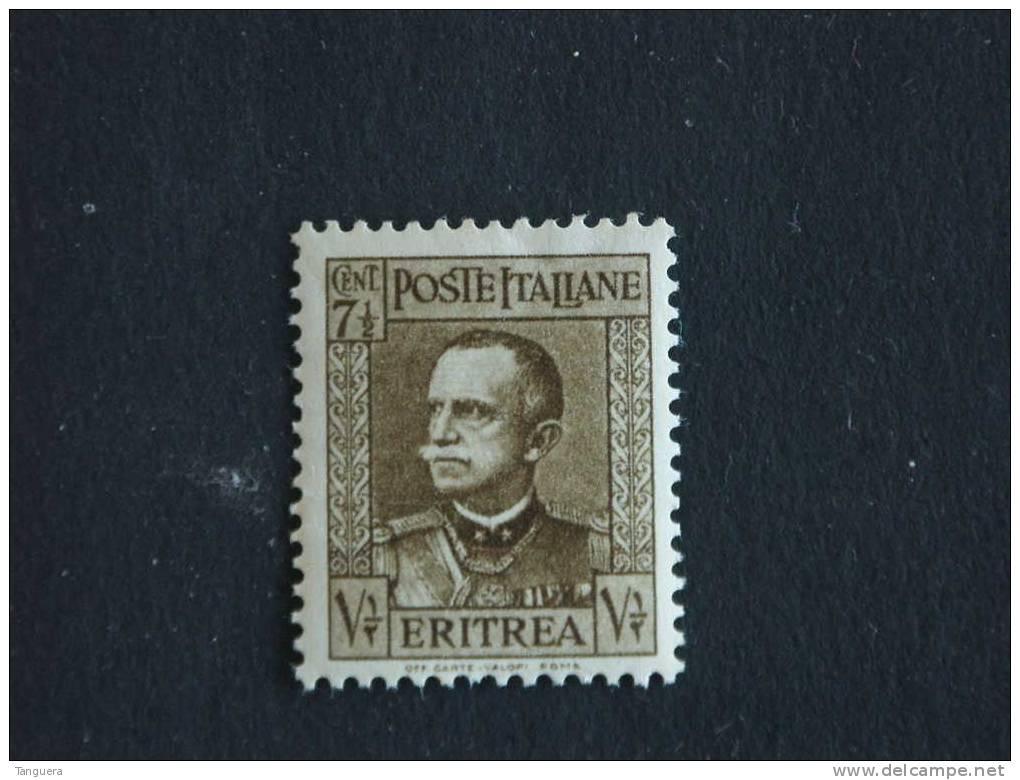 Eritrea Erythree 1931 Victor-Emmanuel III Yv 187 MNH ** Gomme Décoloré Lijm Verkleurd Plie Plooi - Eritrée