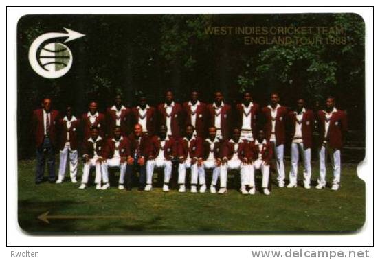 @+ TC GENERALE DES CARAÏBES - WEST INDIES CRICKET. CABLE & WIRELESS 1989. RARE - Antillen (Overige)
