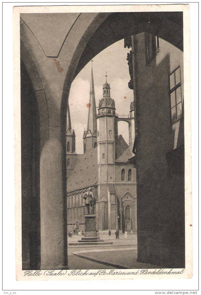 Deutschland - Halle ( Saale ) - St. Marien Und Händeldenkmal - 1940 - Halle (Saale)