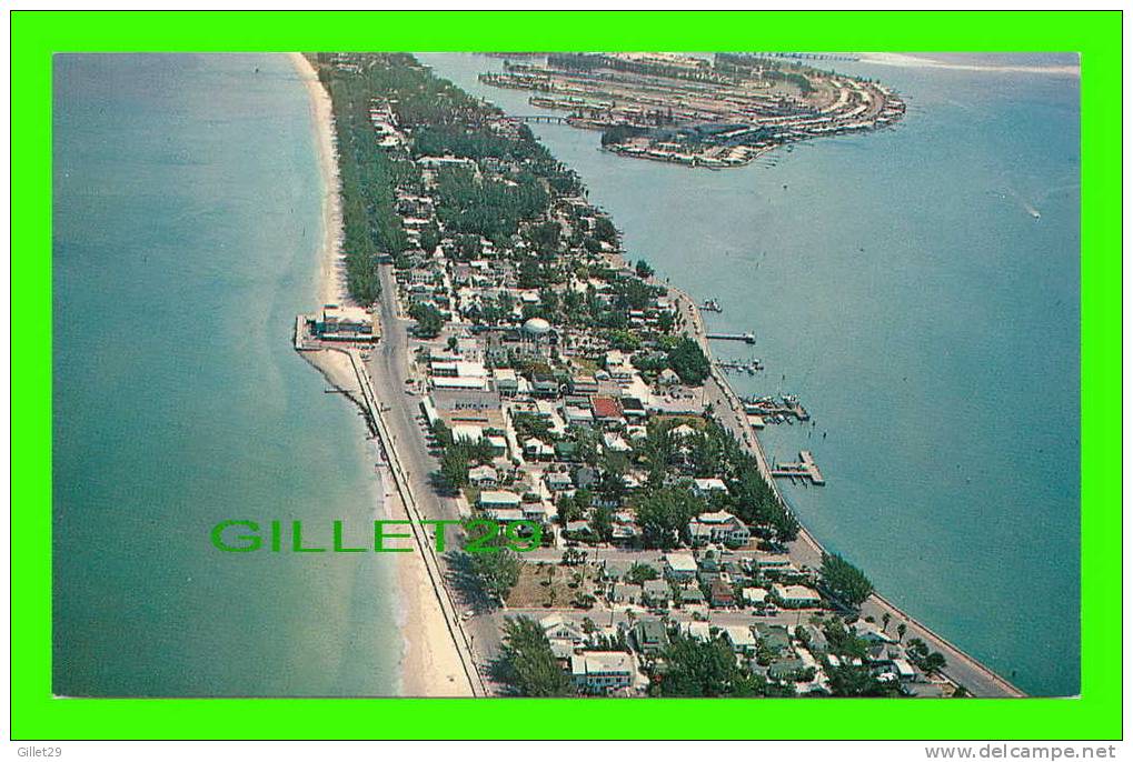 ST PETERSBURG, FL - AIR VIEW OF THE FAMOUS PASS-A-GRILLE BEACH - COLLINS SALES CO - - St Petersburg